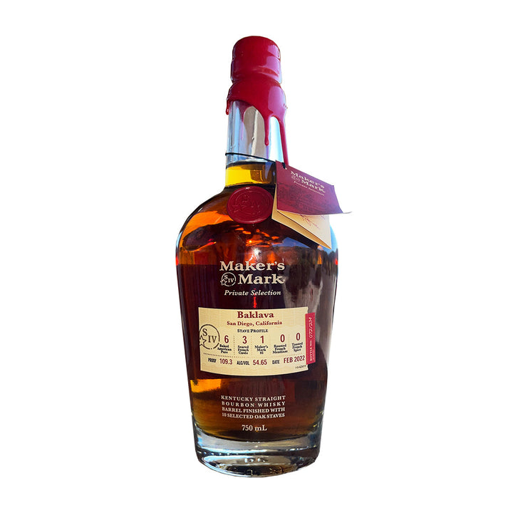 Maker's Mark Sip Whiskey x Nestor Liquor "Baklava" Private Selection Kentucky Straight Bourbon Whiskey Maker's Mark 