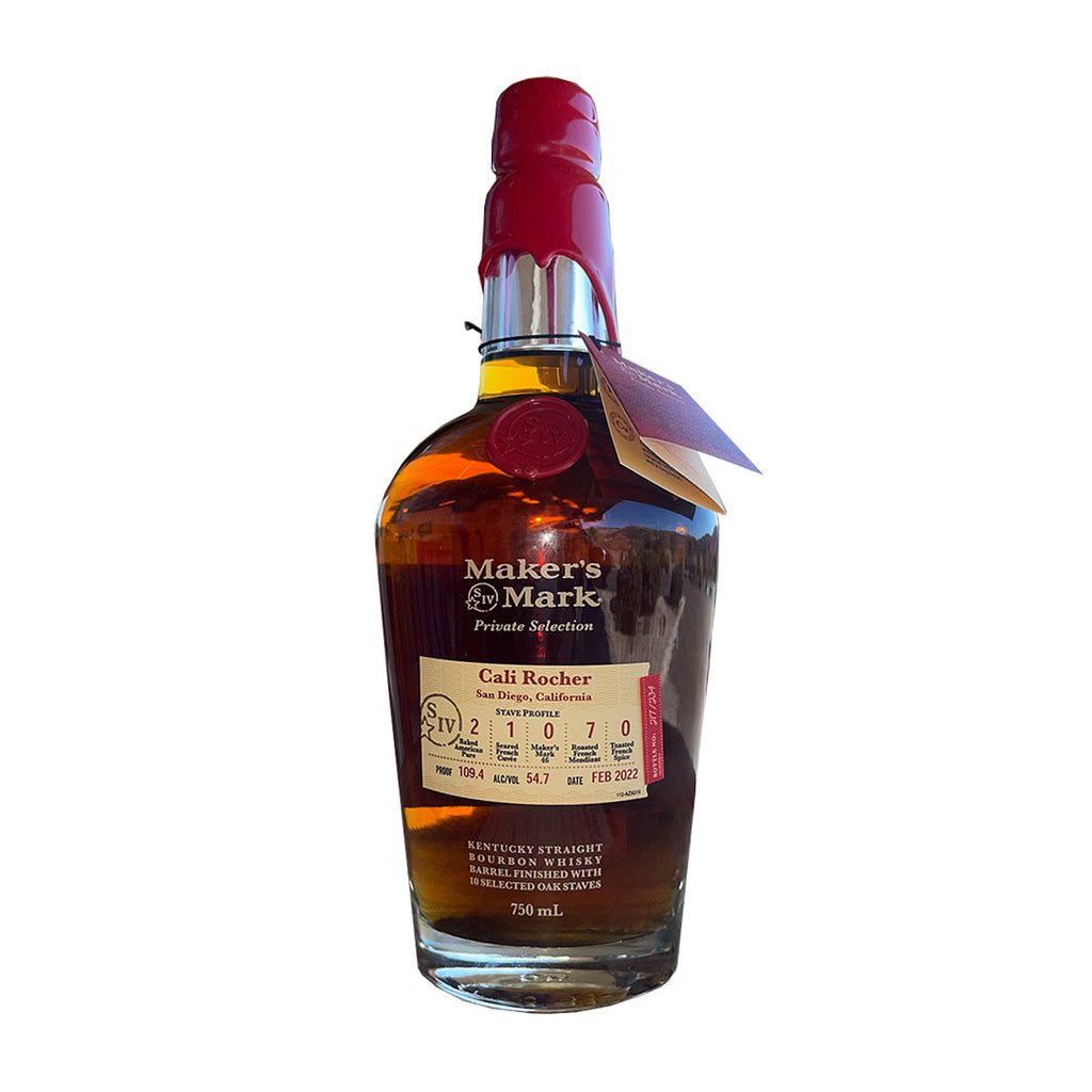 Maker's Mark Sip Whiskey x Nestor Liquor "Cali Rocher" Private Selection Kentucky Straight Bourbon Whiskey Maker's Mark 