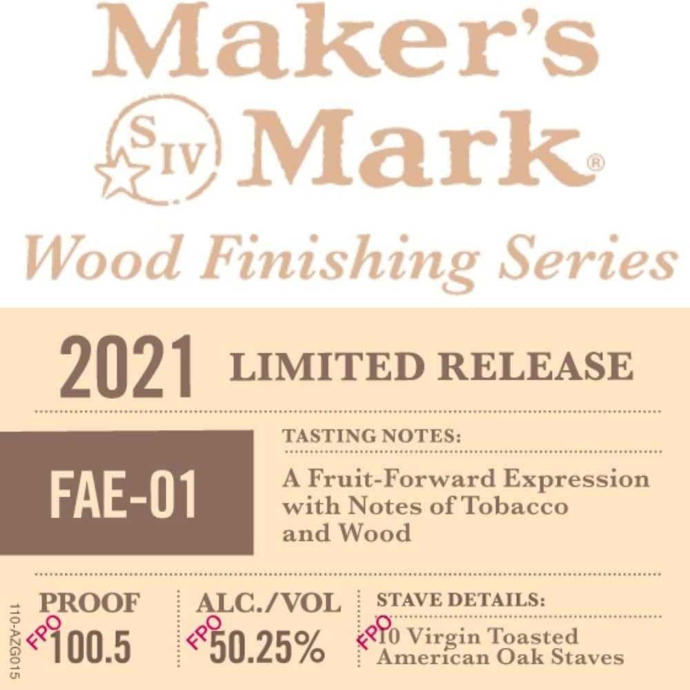 Maker’s Mark Wood Finishing Series FAE-01 Bourbon Maker's Mark 