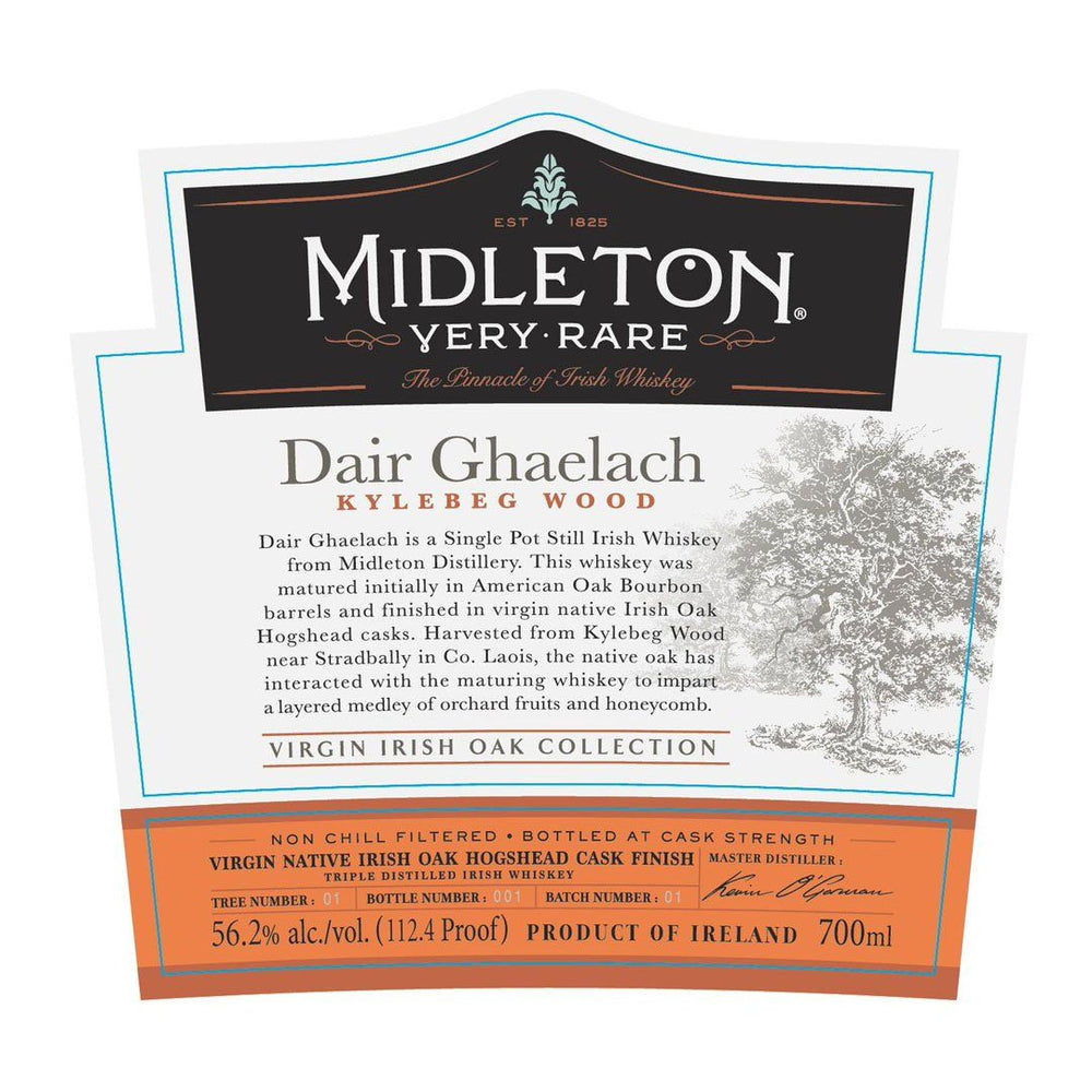 Midleton Very Rare Dair Ghaelach Kylebeg Wood 700ml Irish Whiskey Midleton 