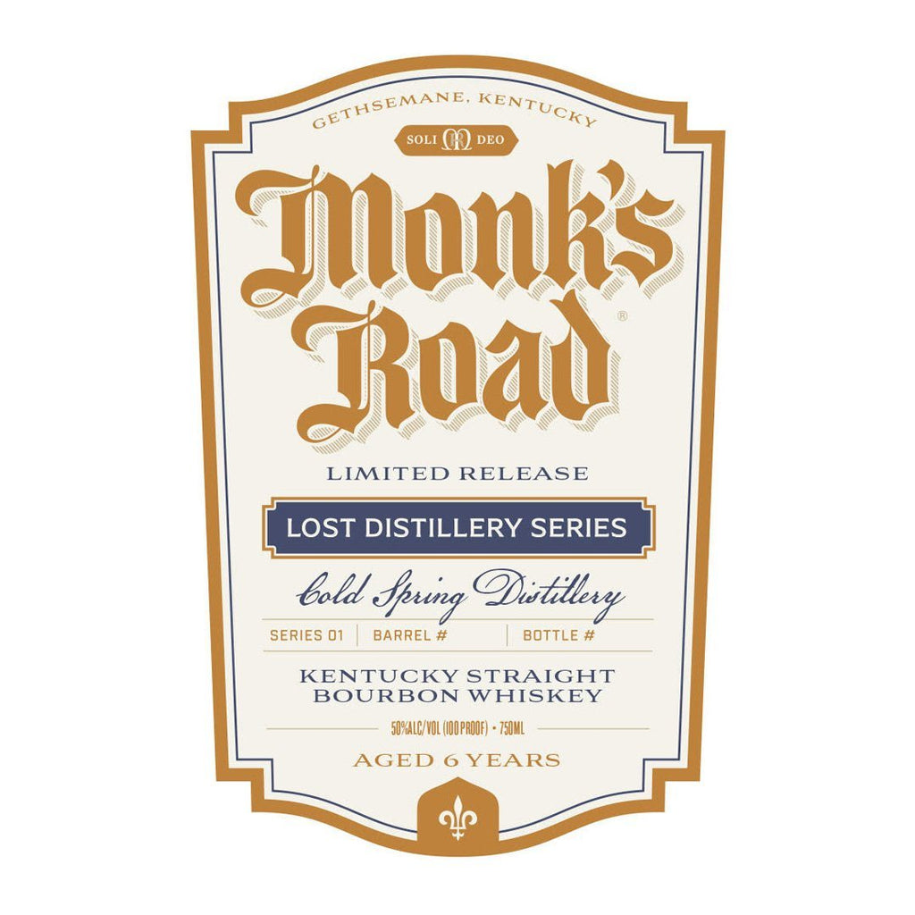 Monk’s Road 6 Year Lost Distillery Series Kentucky Straight Bourbon Whiskey Monk's Road 