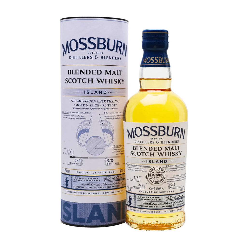 Mossburn Blended Malt Scotch Whisky Island Scotch Whisky Mossburn Whisky 