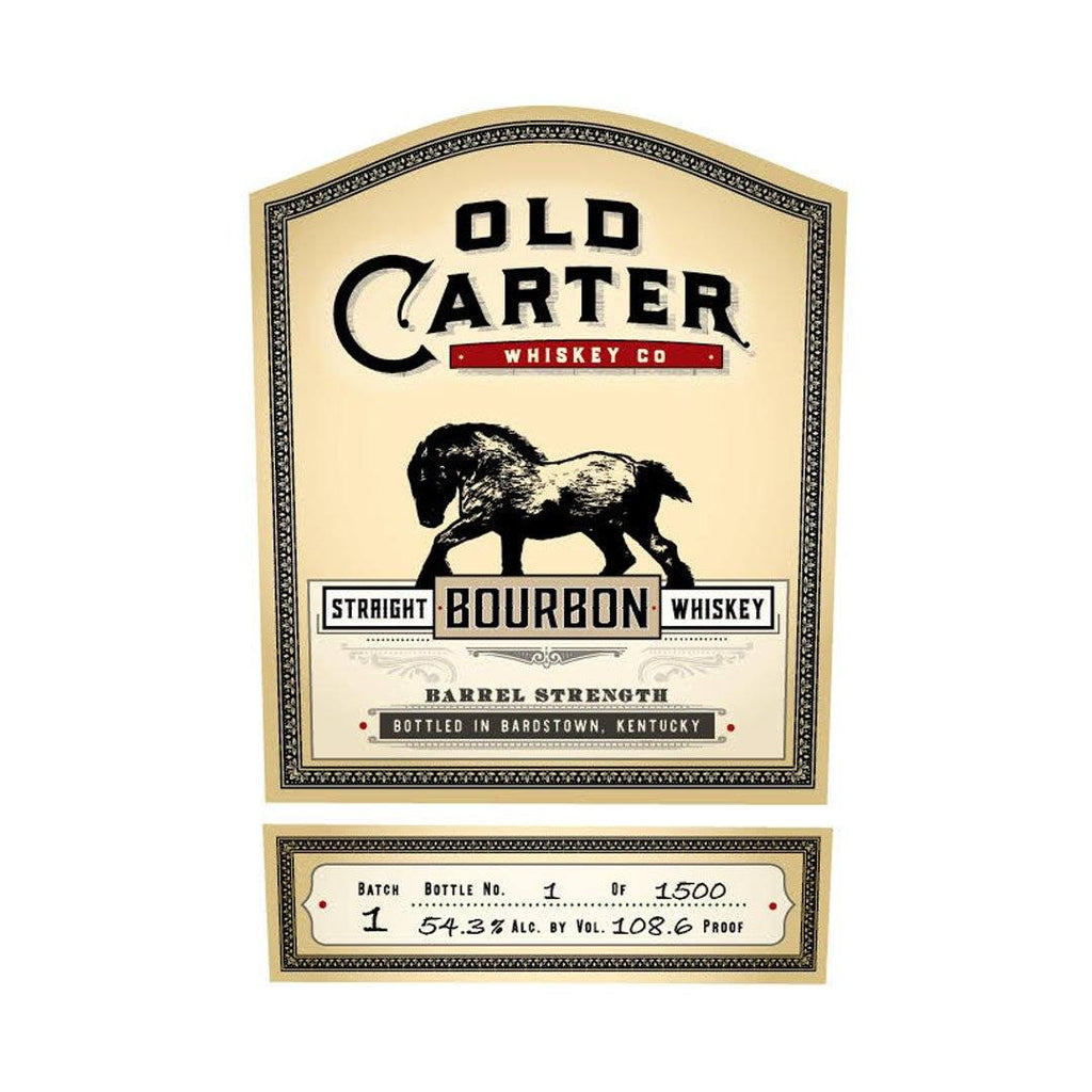 Old Carter Straight Bourbon Batch 1 Straight Bourbon Whiskey Old Carter 