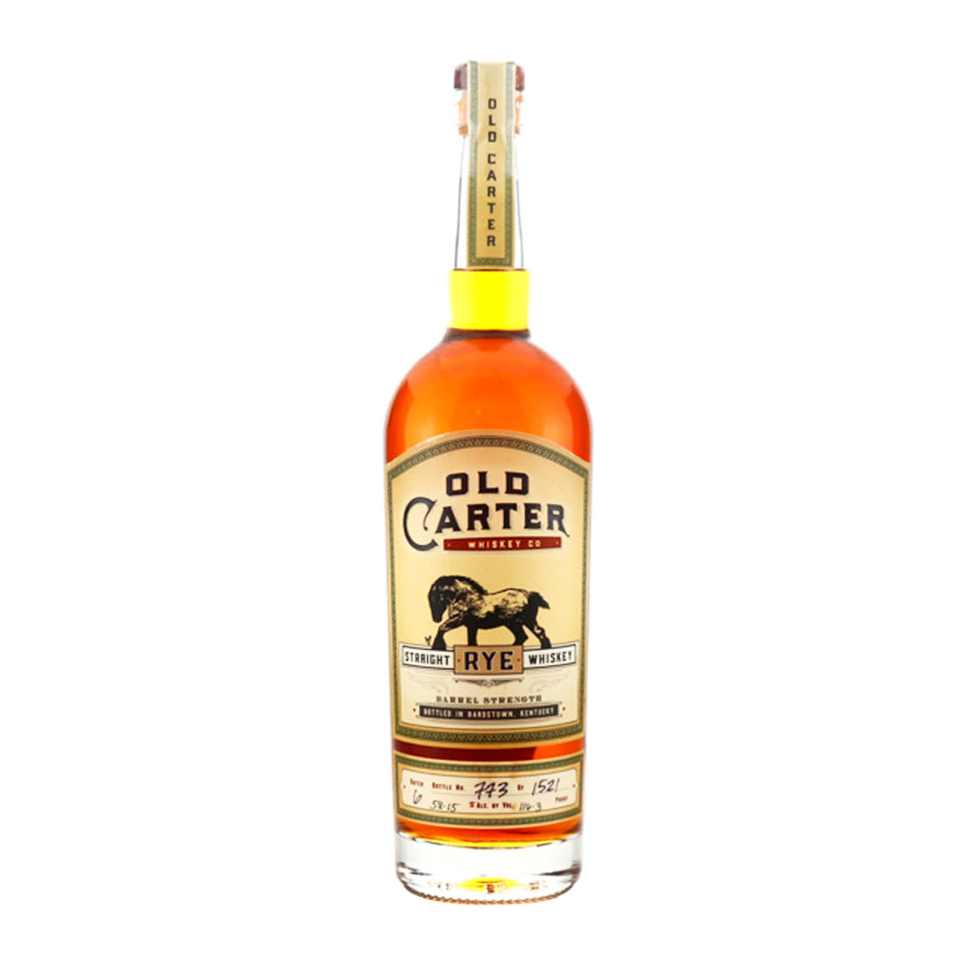 Old Carter Straight Rye Whiskey Barrel Strength Batch #6 116.3 Proof Straight Rye Whiskey Old Carter 