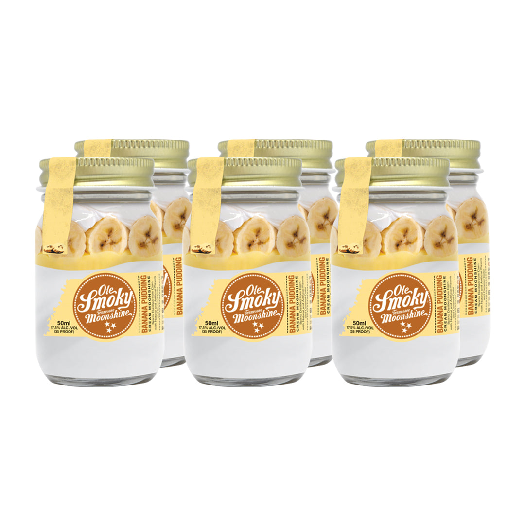 Ole Smoky Banana Pudding Cream Moonshine Mini 50ml 6pk Moonshine Ole Smoky 