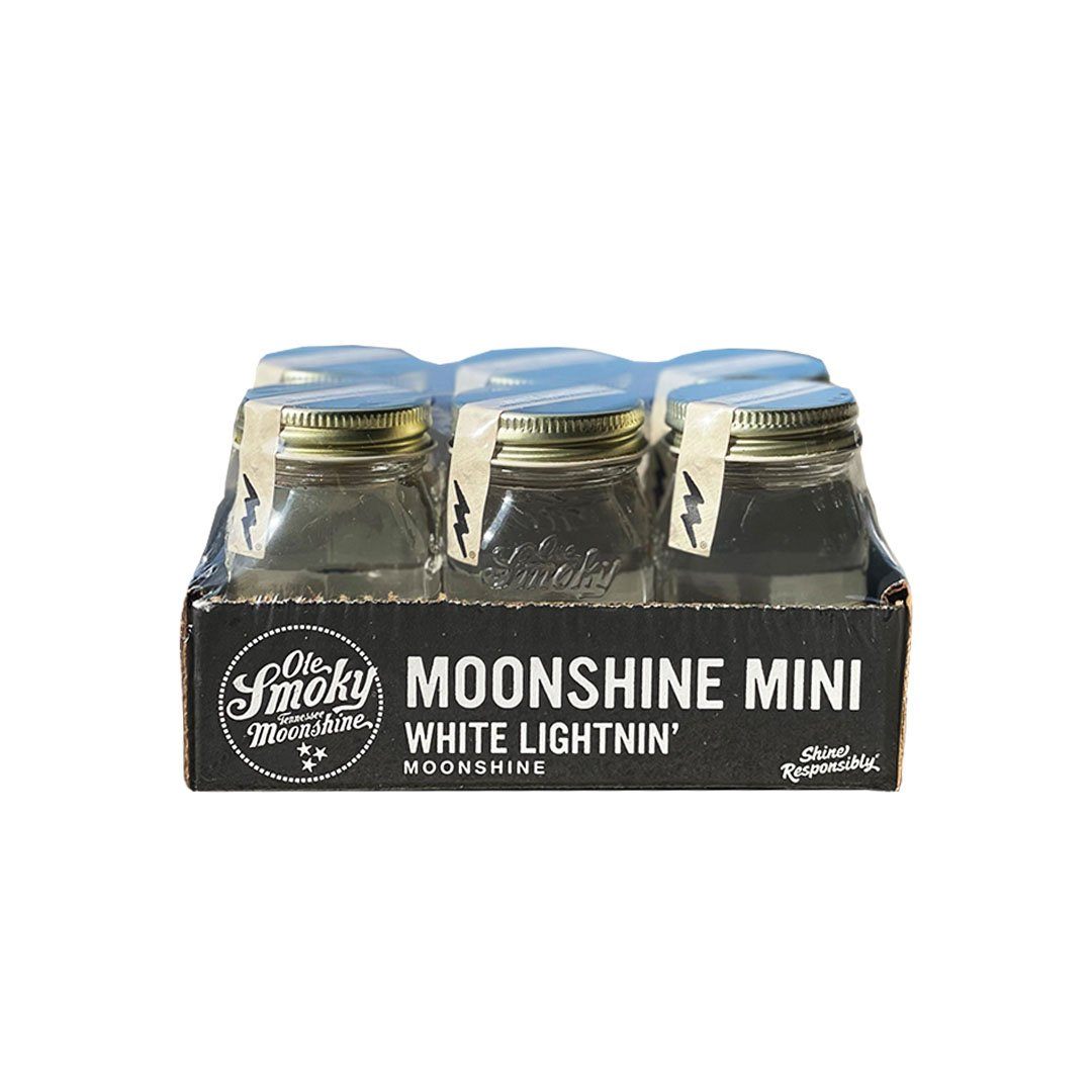 Ole Smoky White Lightin Moonshine Mini 50ml 6pk Moonshine Ole Smoky 