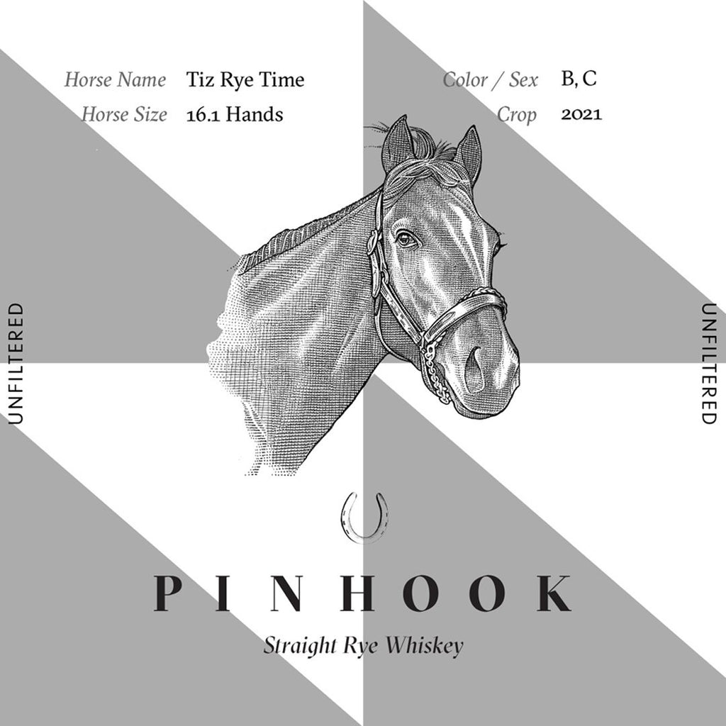 Pinhook Tiz Rye Time 5 Year Old Kentucky Straight Rye Whiskey Pinhook Bourbon 