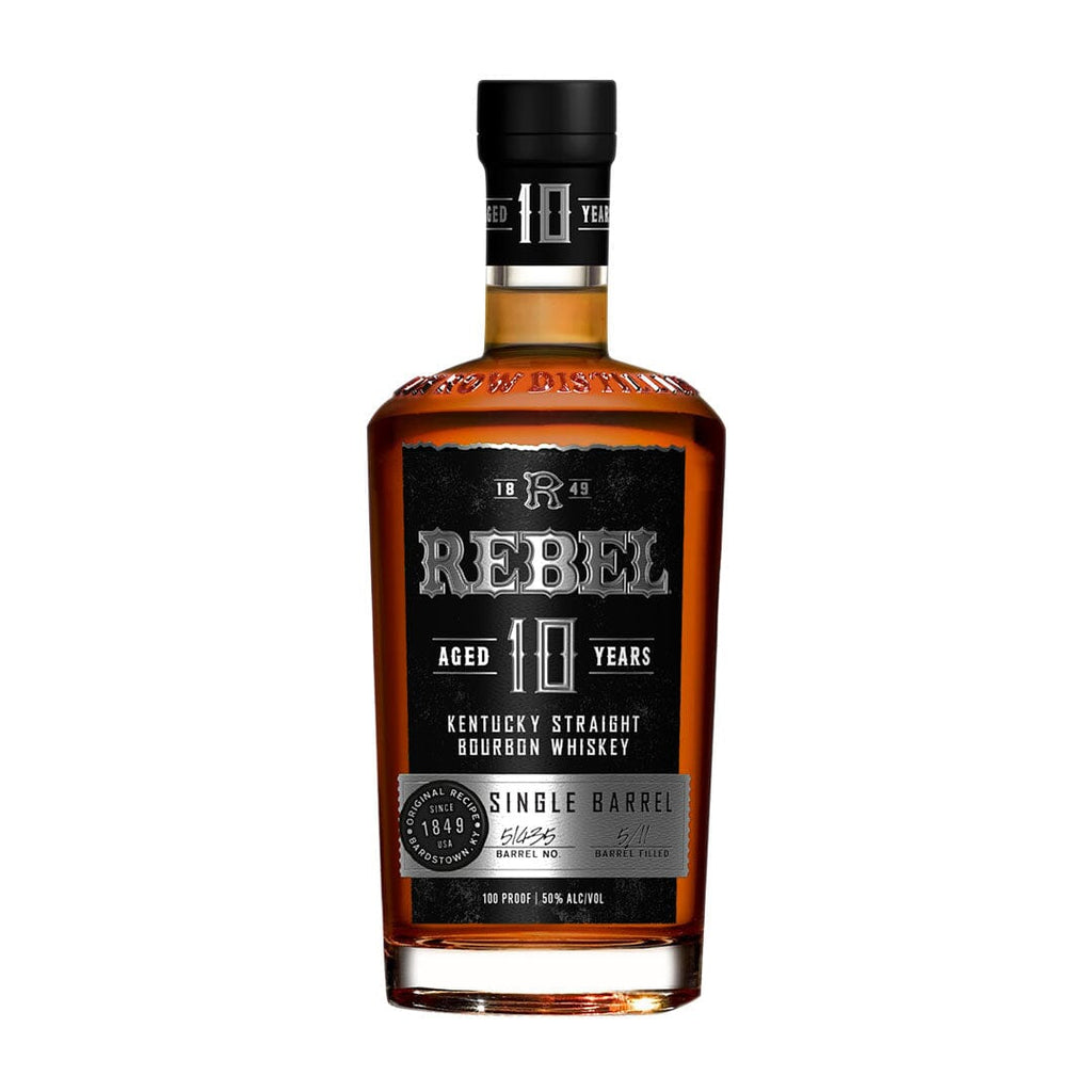 Rebel 10 Year Old Single Barrel Kentucky Straight Bourbon Whiskey Kentucky Straight Bourbon Whiskey Rebel Bourbon 