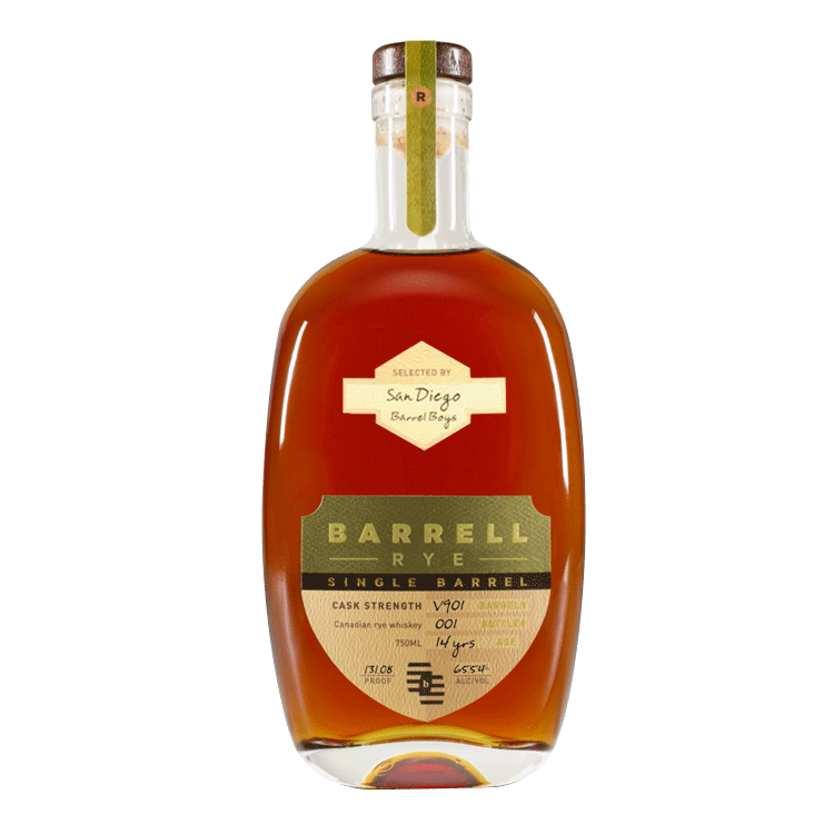 Barrell Craft Spirits Single Barrel Rye #V901 Selected By SDBB Bourbon Whiskey Barrell Craft Spirits 