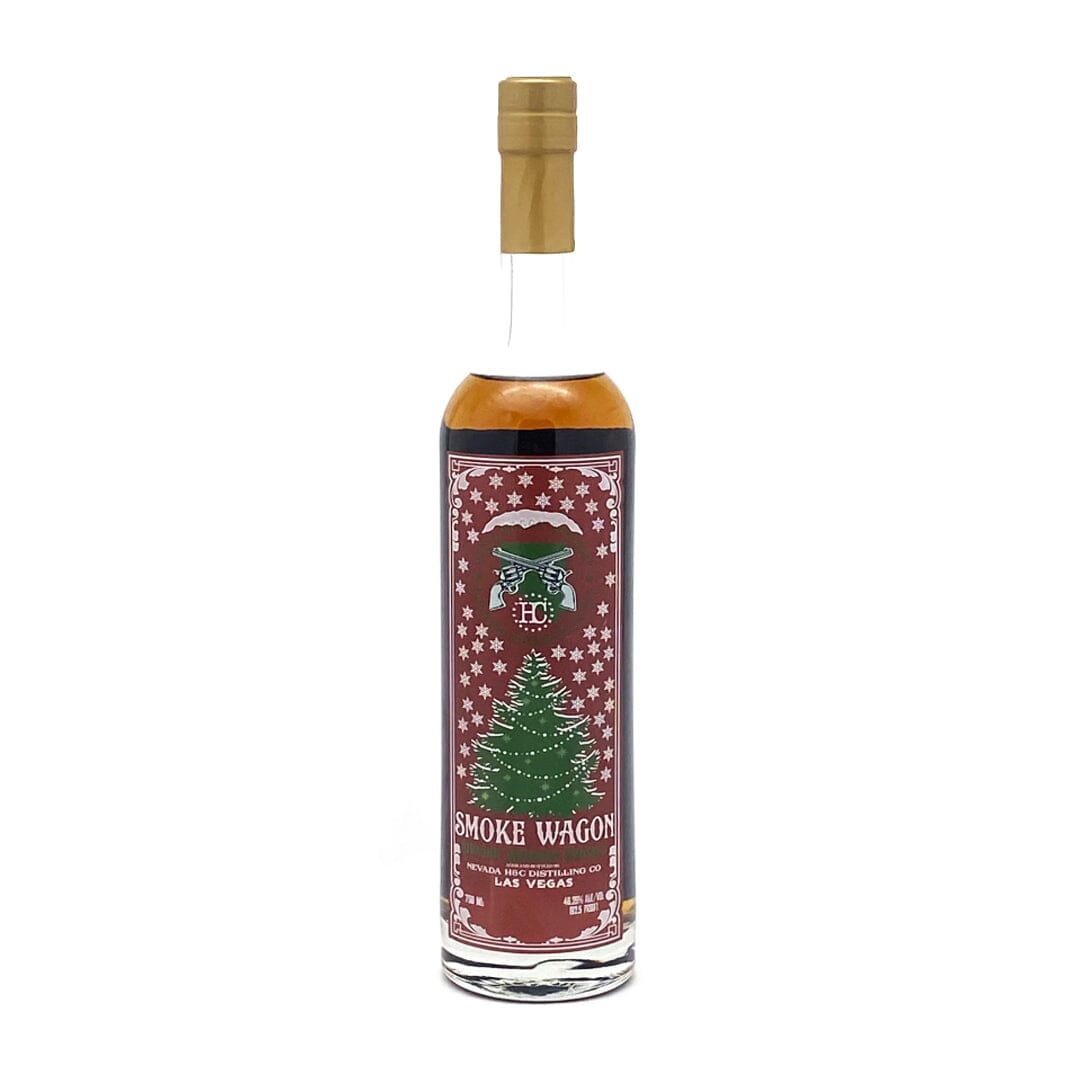 Smoke Wagon Straight Bourbon Christmas 2022 Limited Edition Straight Bourbon Whiskey Smoke Wagon Bourbon Single Bottle 