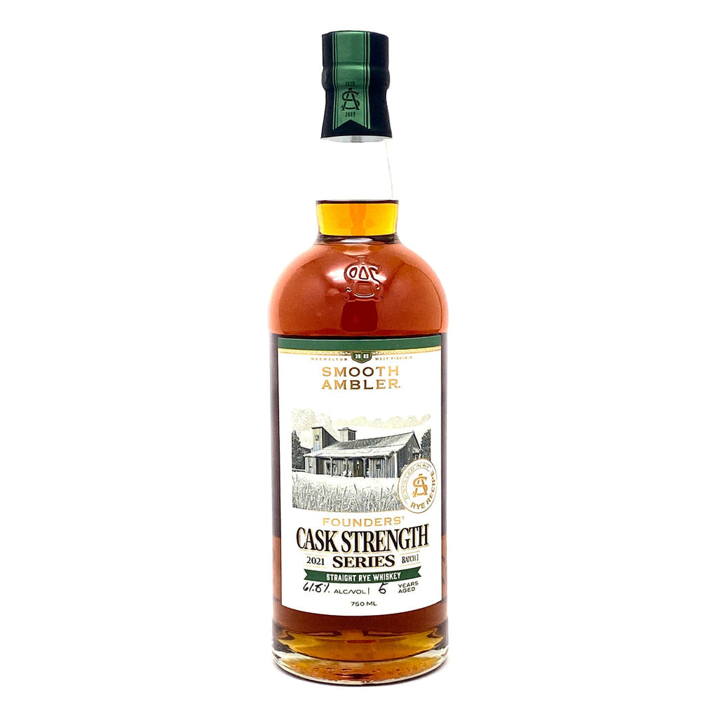 Smooth Ambler 5 Year Old Founders' Cask Strength Series Batch #1 Straight Rye Whiskey Smooth Ambler 