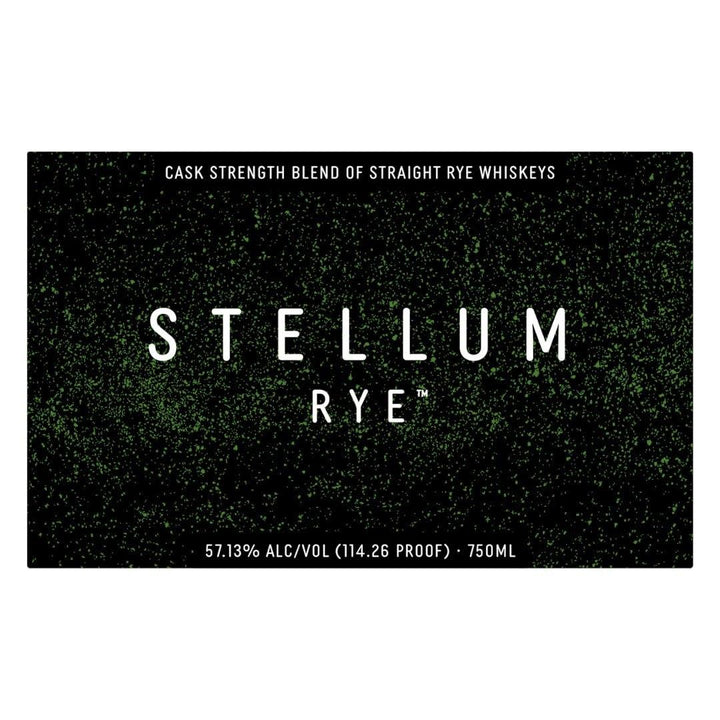 Stellum Cask Strength Rye Black Rye Whiskey Stellum Spirits 