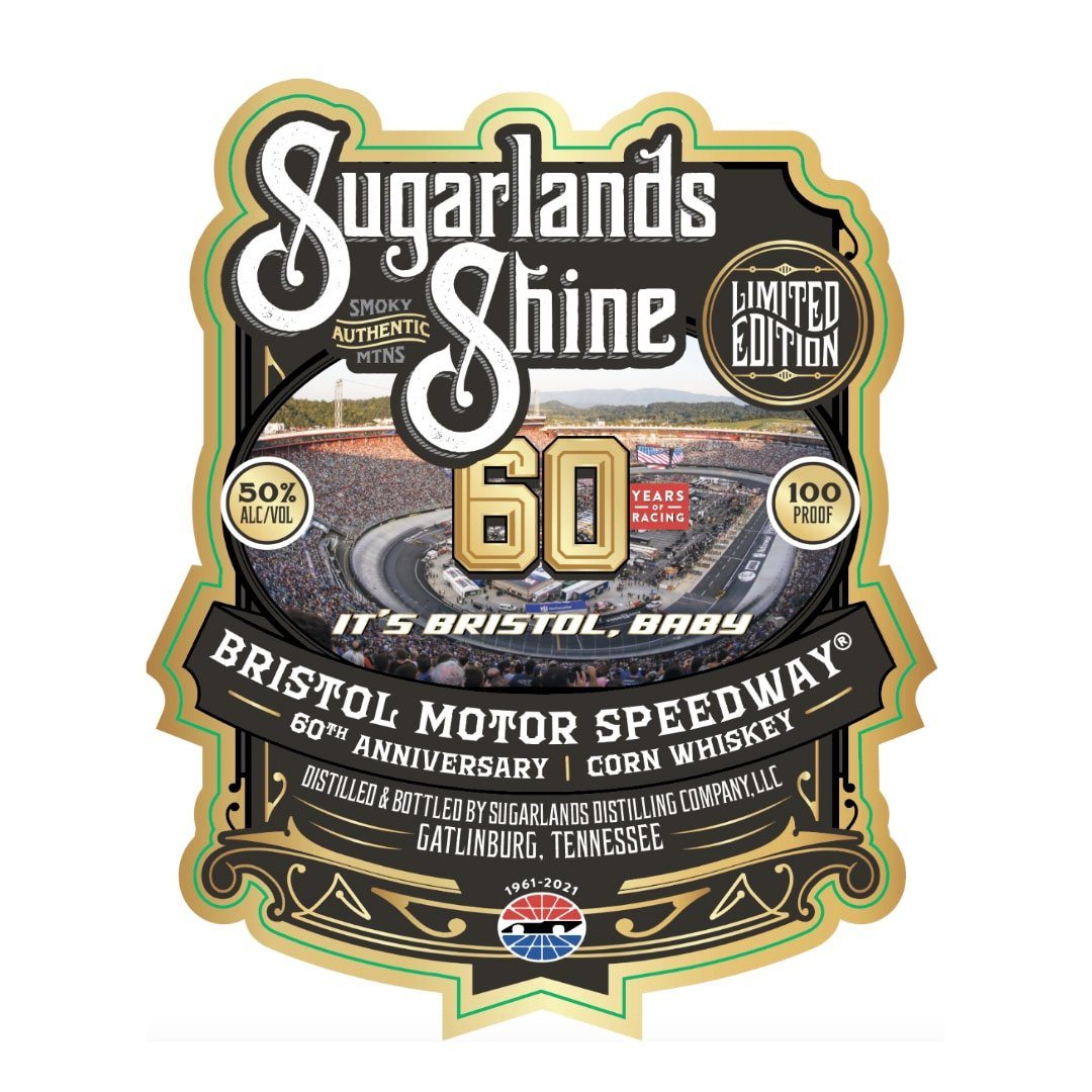 Sugarland's Bristol Motor Speedway 60th Anniversary Edition Corn Whiskey Corn Whiskey Sugarlands Distilling Company 