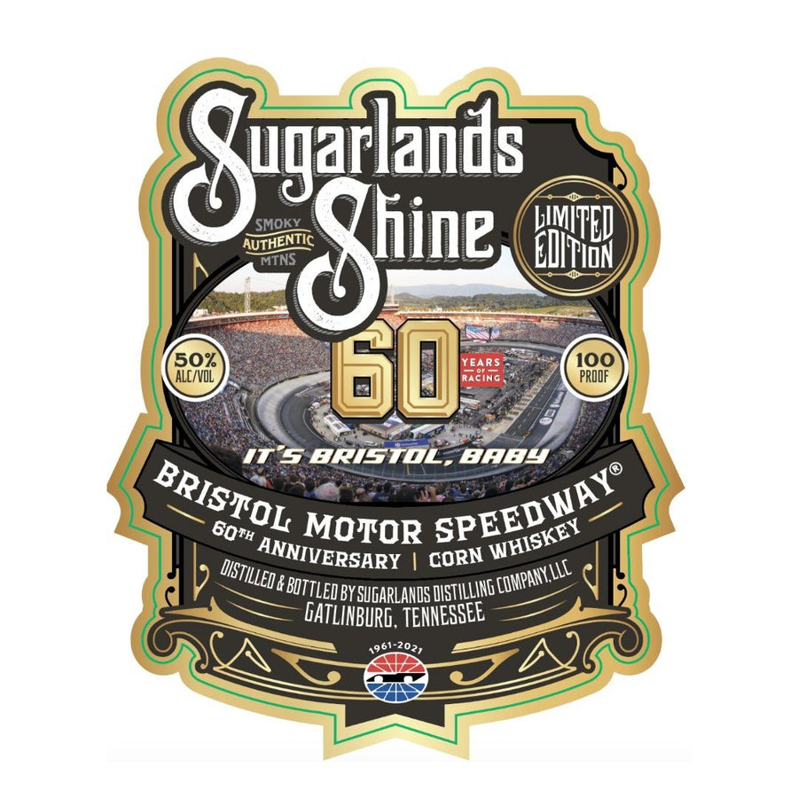Sugarland's Bristol Motor Speedway 60th Anniversary Edition Corn Whiskey Corn Whiskey Sugarlands Distilling Company 