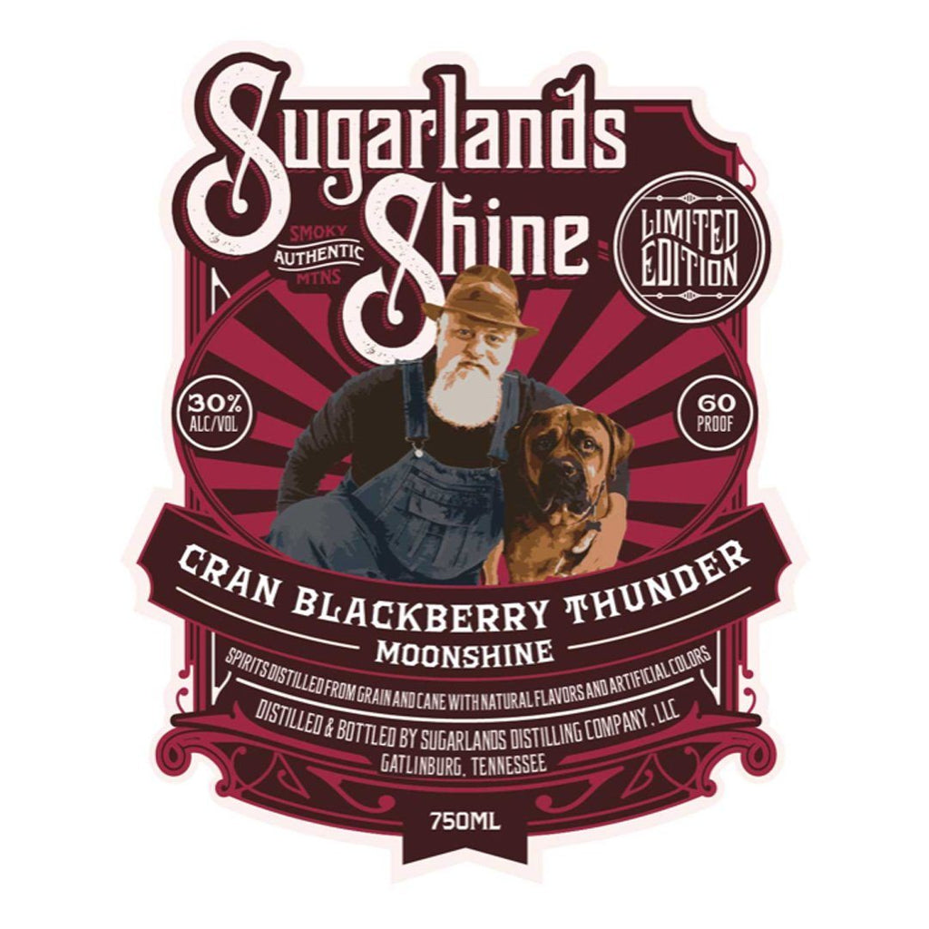 Sugar lands Shine Cran BlackBerry Thunder Liqueur, Cordials & Schnapps Sugarlands Shine 