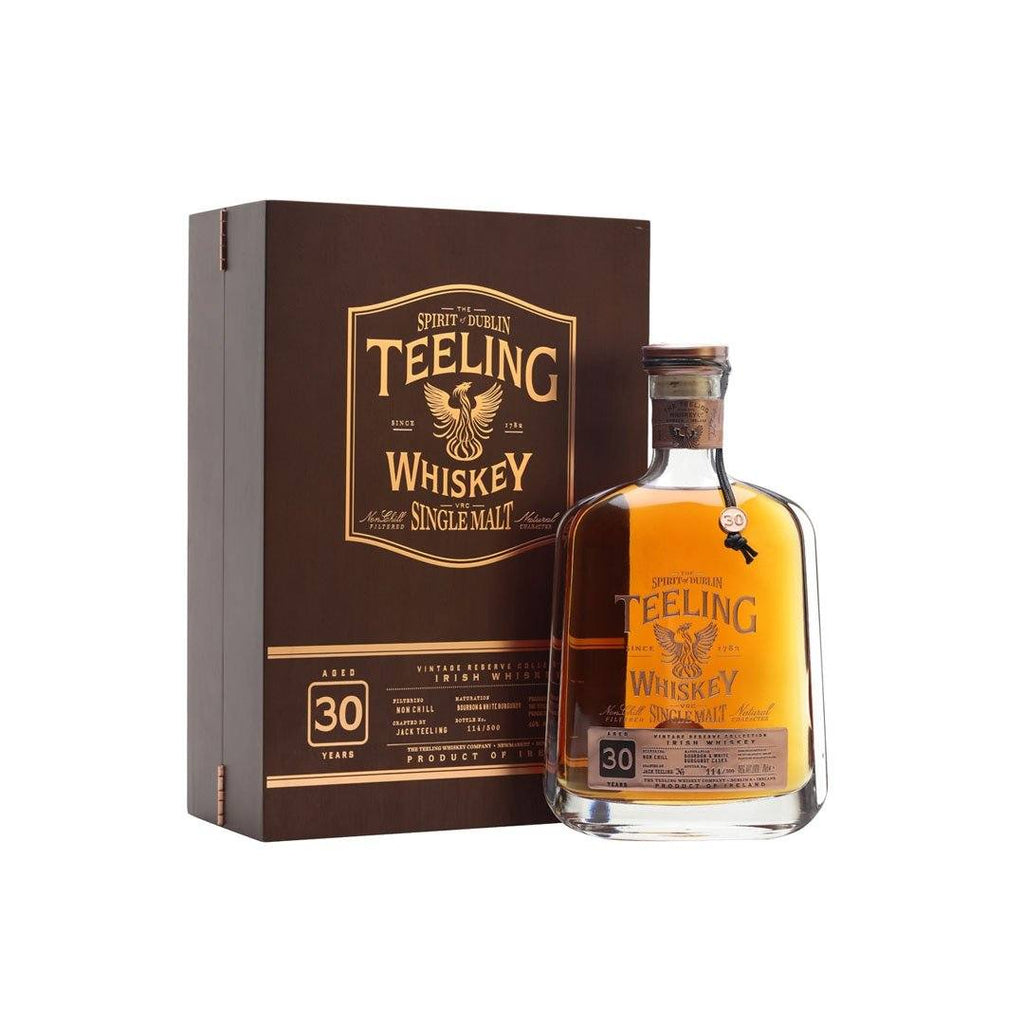 Teeling Single Malt Irish Whiskey 30 Years Old Irish Whiskey Teeling Whiskey 