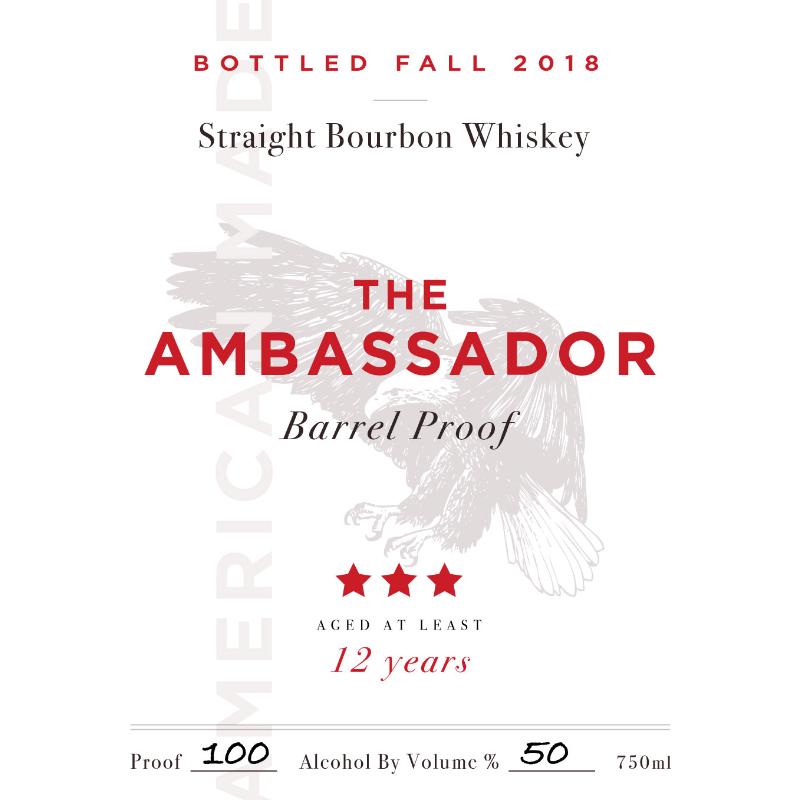The Ambassador Barrel Proof 12 Year Old Bourbon The Ambassador 