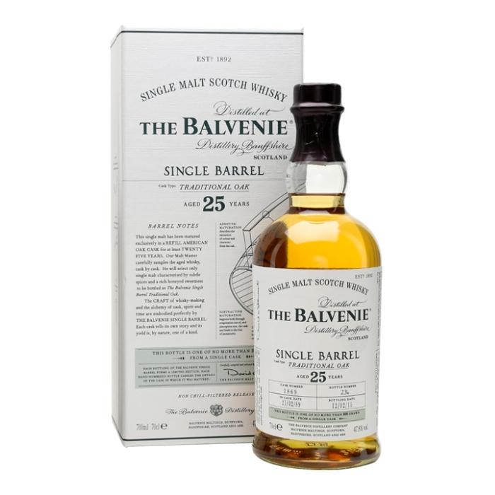 The Balvenie 25 Year Old Single Barrel Scotch The Balvenie 