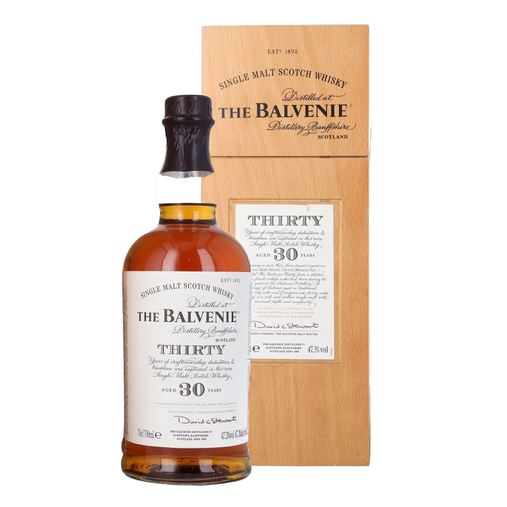 The Balvenie Thirty Year Old Vintage Wood Box Presentation 750ML Scotch Whisky The Balvenie 