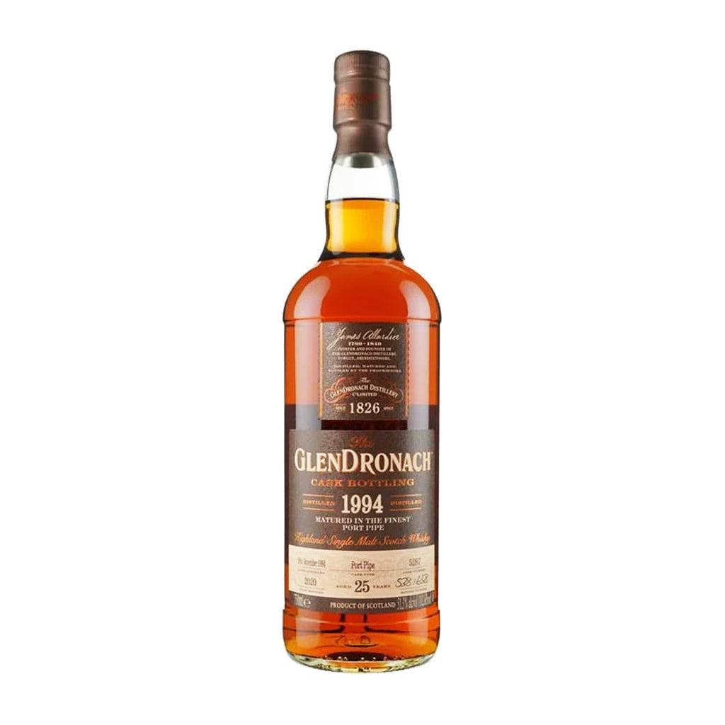 The Glendronach 25 Year Old 1994 Single Port Pipe Cask Single Malt Scotch Whisky Scotch Whisky Glendronach 