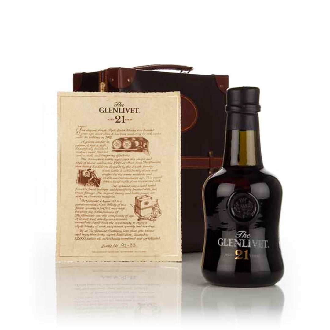 The Glenlivet 1970s 21 Year Old Limited Edition Leather Box Scotch Whisky The Glenlivet 