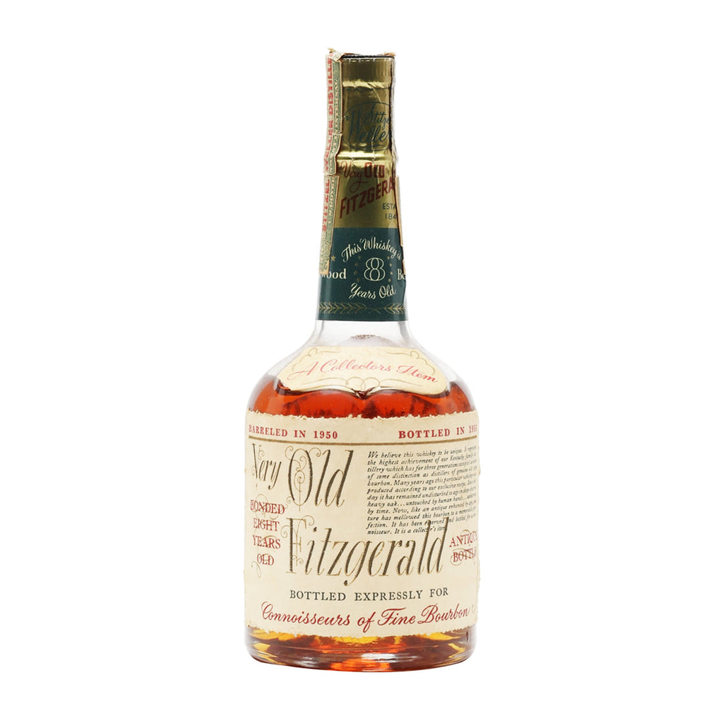 Very Old Fitzgerald 1950s Bottling Bonded 8 Year Old Kentucky Straight Bourbon Whiskey Old Fitzgerald 