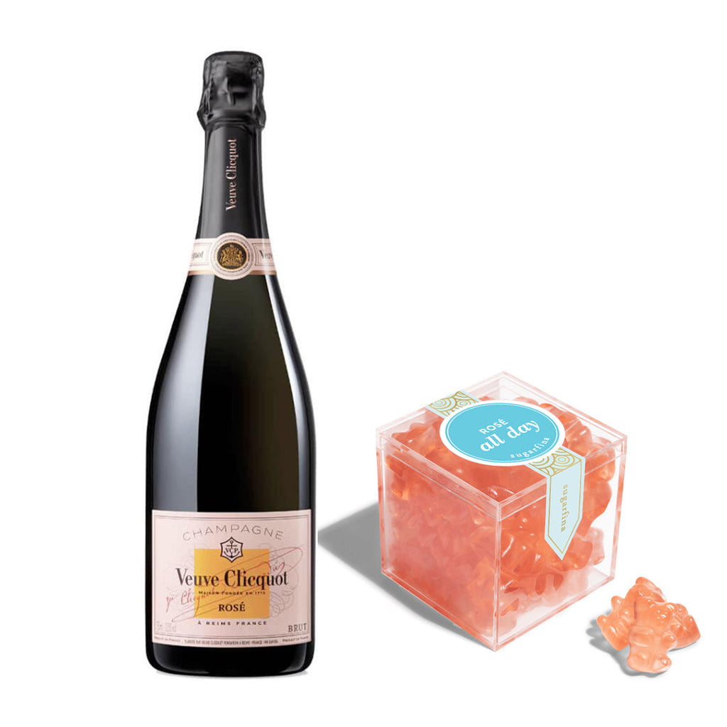 Veuve Clicquot Rose X Sugarfina Rose All Day Bears Luxury Gifting Sip Whiskey 