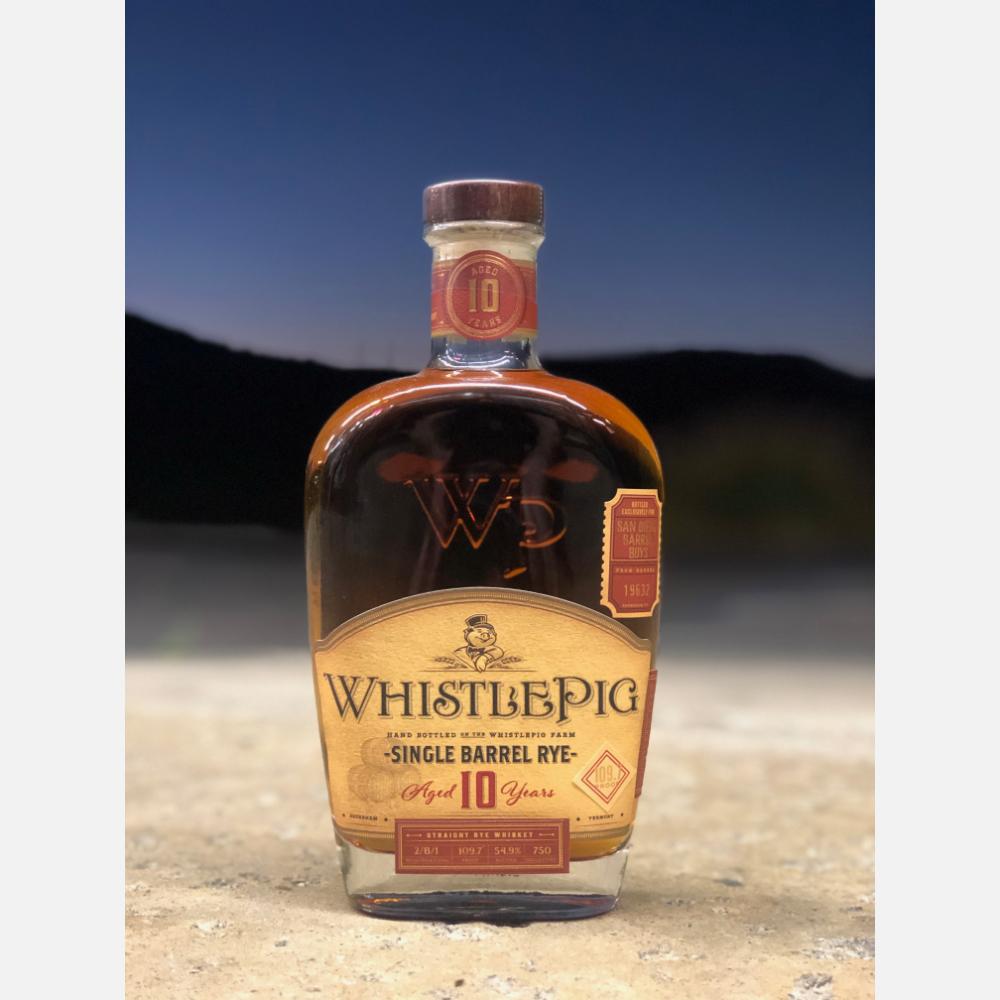 WhistlePig 10 Year Old “San Diego Barrel Boys” Single Barrel Rye Whiskey Rye Whiskey WhistlePig 