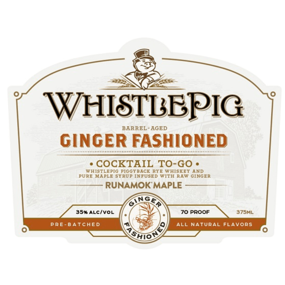 WhistlePig Ginger Fashioned Cocktail To-Go Canned Cocktails WhistlePig 