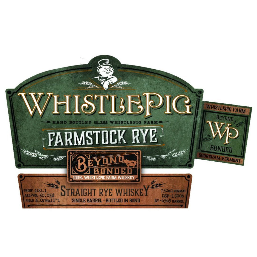 Whistle Pig Farmstock Rye Beyond Bonded Straight Rye Whiskey WhistlePig 