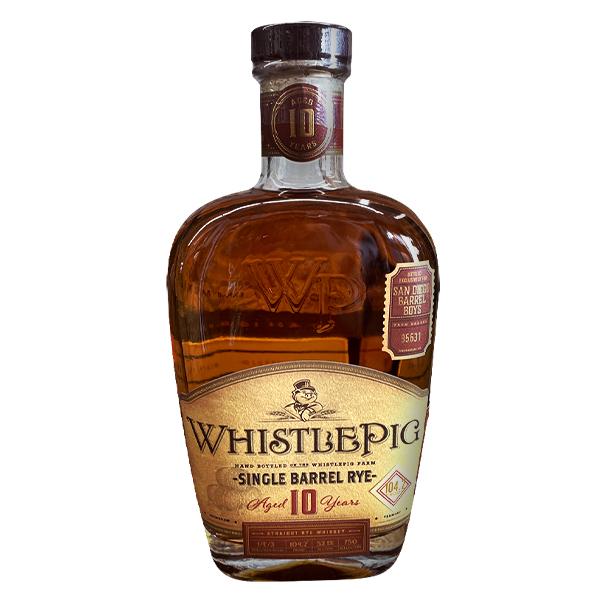 Whistlepig 10-year San Diego Barrel Boys Single Barrel Rye Whiskey 16-year Rye Whisky WhistlePig 