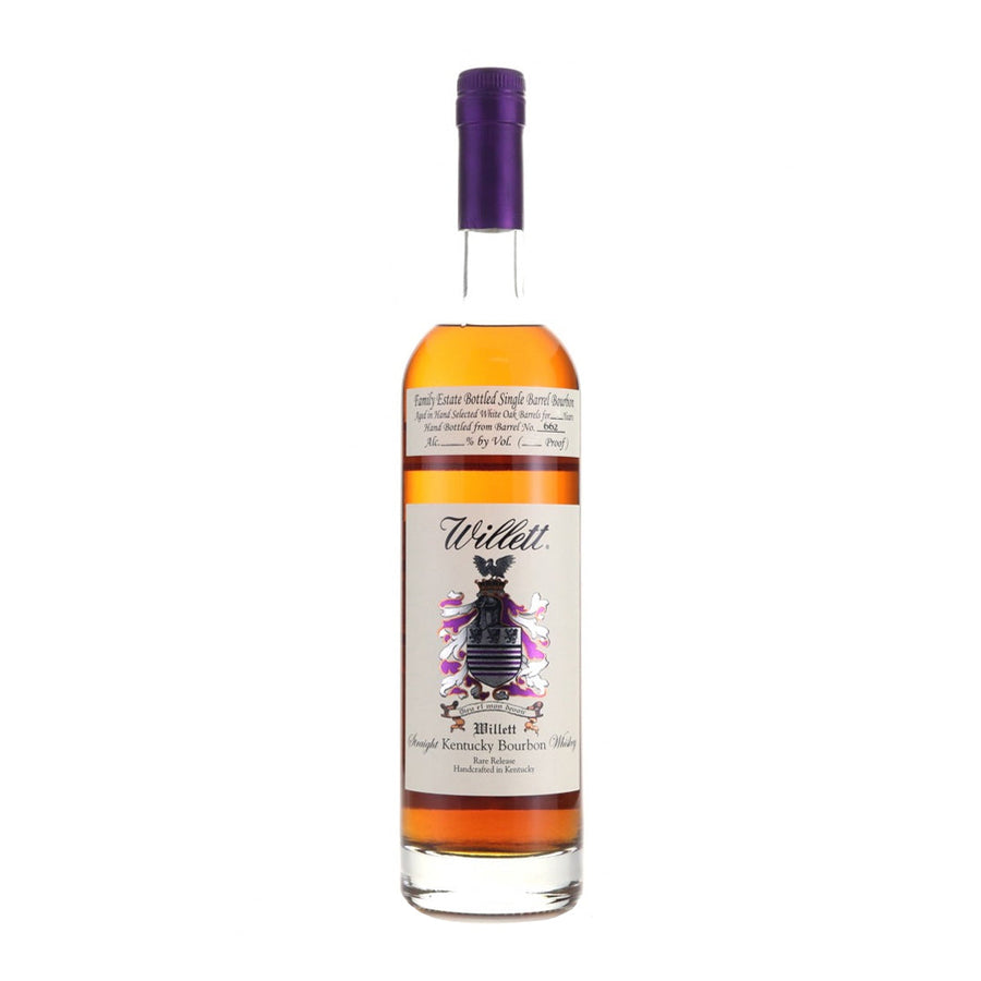 Willett Family Estate Bottled Single Barrel Bourbon Aged in White Oak Barrels for 19 Years 111.8 Proof Kentucky Straight Bourbon Whiskey Willett Distillery 