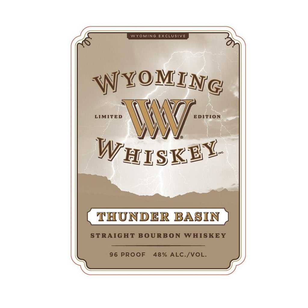Wyoming Whiskey Thunder Basin Staight Bourbon Whiskey Wyoming Whiskey 