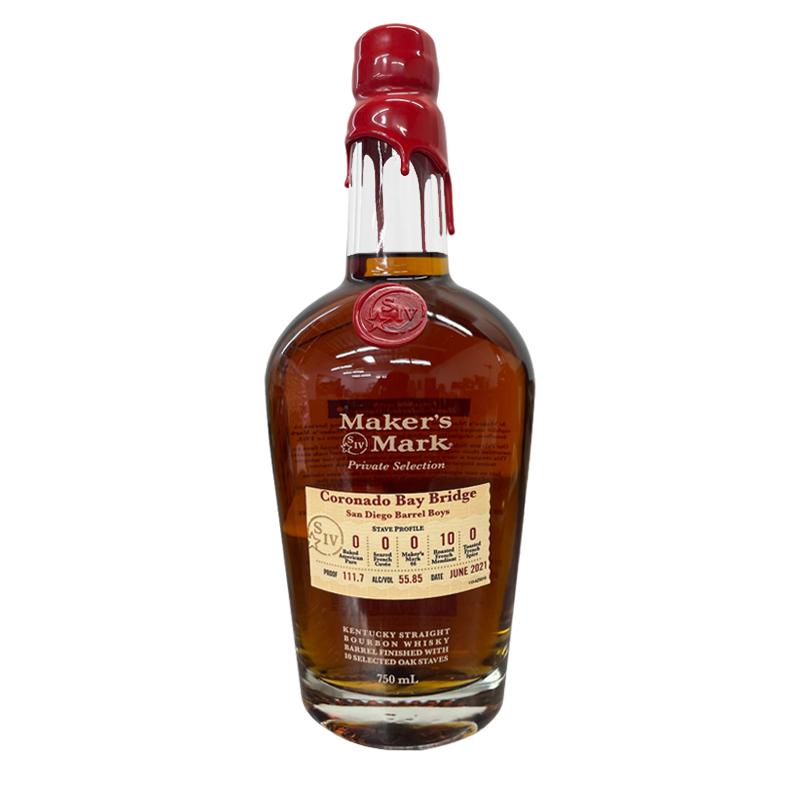 Maker's Mark SDBB "Coronado Bay Bridge" Barrel Pick Bourbon Whiskey Maker's Mark 