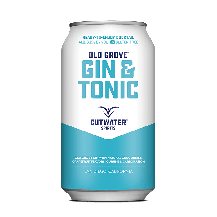 Old Grove Gin & Tonic (4 Pack - 12 Ounce Cans) Canned Cocktails Cutwater Spirits 