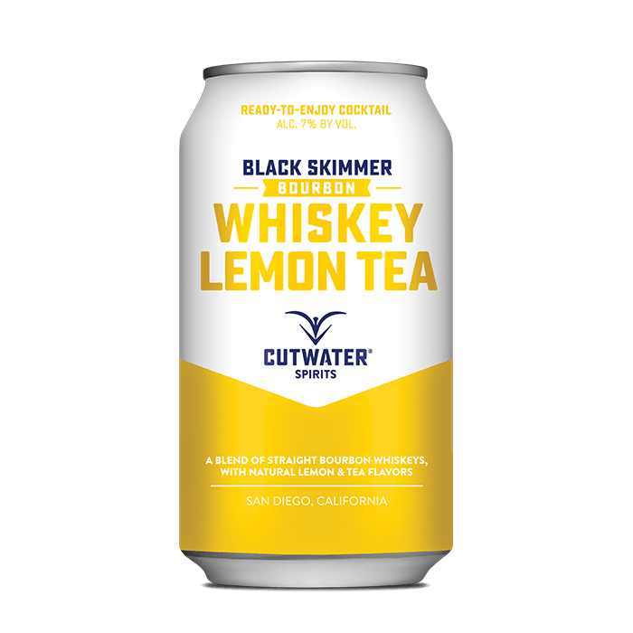 Black Skimmer Whiskey Lemon Tea (4 Pack - 12 Ounce Cans) Canned Cocktails Cutwater Spirits 