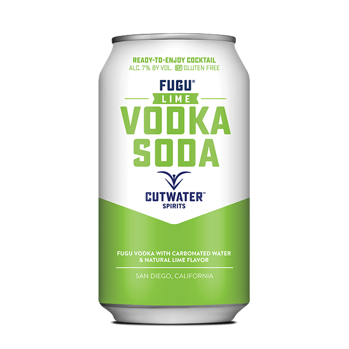 Fugu Lime Vodka Soda (4 Pack - 12 Ounce Cans) Canned Cocktails Cutwater Spirits 