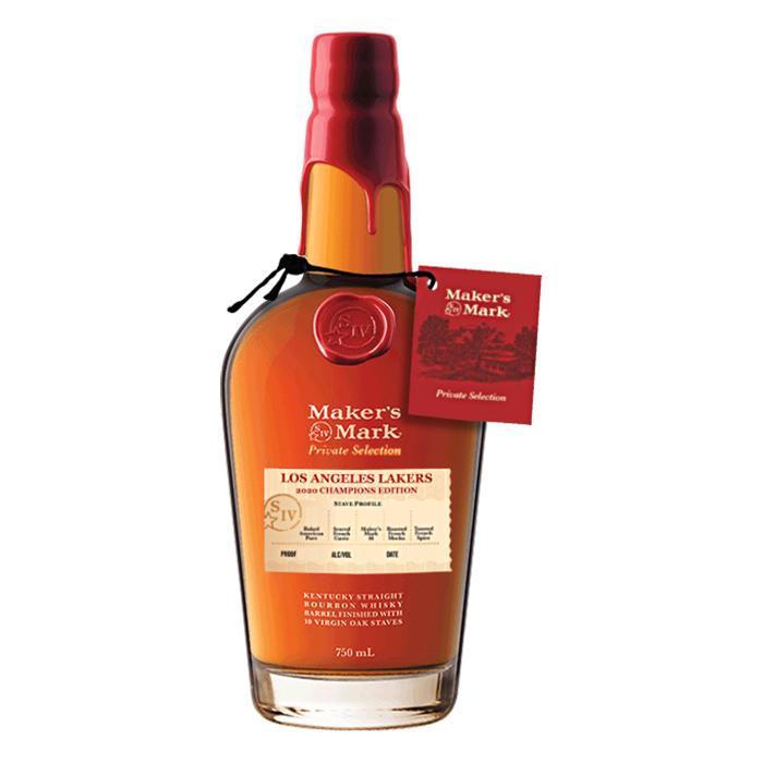 Makers Mark Private Selection Lakers 2020 Championship Edition Whiskey Bourbon Maker's Mark 